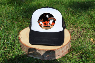 Mesh foam trucker hats line art