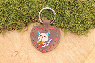 Porte-clés en cuir (personnalisable)